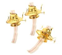 ULTECHNOVO 3 Pièces Kit de Remplacement de Brûleur de Lampe à Huile Vintage Accessoires pour Lampes à Pétrole avec Mèche et Support pour Créer Une Ambiance Chaleureuse et Inviting