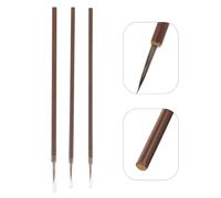 ULTECHNOVO 3 pièces Lot de Pinceaux Chinois de Calligraphie Traditionnelle Poils Souples et Flexibles Pinceaux Portables pour Peinture Écriture et Dessin Précis Adapté Aux Artistes et