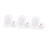 ULTECHNOVO 3 Pièces Ornements en Forme de cœur Ornements créatifs décoration intérieure Parure en Forme de Coeur décoration de la Maison pour la fête des mères Acrylique