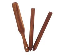 ULTECHNOVO 3 pièces Outils de pour Pâte à Au Spatules Acacia Agitateur et Accessoire Cuisine pour Boulangerie Maison Réutilisable