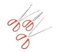ULTECHNOVO 3 pièces Pince Crabe et Loach Acier Inoxydable Ergonomique Antidérapante Multi Usage pour Préhension et Ramassage des Animaux Aquatiques et Déchets