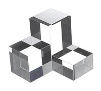 ULTECHNOVO 3 pièces Présentoirs Acryliques Set de Cubes Transparants Supports Stables pour Bijoux Figurines et Photographie
