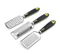 ULTECHNOVO 3 Pièces Râpe à Gros Grains en Acier Inoxydable, Râpe à Pommes de Terre, 3 Lames Larges, Poignée Pp, pour Citron et Fruits, la Cuisine