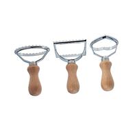 ULTECHNOVO 3 pièces Set de Emporte à Biscuits avec Manche Moules Pâtisserie Zinc pour Découpe Pâte et Raviolis Outils DIY pour Pâtisserie Coupeurs Carrés et Cœur