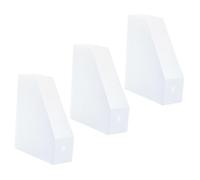 ULTECHNOVO 3 pièces Support de Bureau Transparent Organiseur de Documents et Dossiers Étagère de Rangement pour Fichiers Importants Modulable pour Bureau et Étude Design Moderne et Pratique