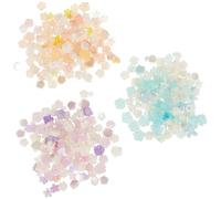 ULTECHNOVO 3 Sachets de Décorations pour Ongles en Résine de Cœur et Fleurs Délicates, Accessoires DIY Pratiques et Fiables pour Création D'art D'ongles et Décoration Coque Téléphone