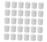ULTECHNOVO 30 Pièces Couvercles pour Tubes de Dentifrice Capuchons à Vis Design Flip Prévient Déversements Salissure Faciles à Installer Utiliser