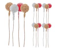 ULTECHNOVO 30 Pièces Décoration de Baies de Simulation Le Houx cueille Les tiges Tiches de Fausses Baies de Baies Scintillantes embellissements de Baies de Noël Faux à Baies Mousse