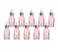 ULTECHNOVO 30 Pièces Flacon Compte-gouttes, Bouteille de Voyage en Verre 20ml Rose, Rechargeable et Portable, pour Mélanges de Parfum, Médecine, Laboratoire et Présents Faits Main