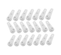 ULTECHNOVO 30 Pièces Heavy Duty Plastic Ceiling Curtain Rail Gliders Silent Sliding Track Pulleys For Living Shower