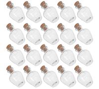 ULTECHNOVO 30 Pièces Mini Bouteilles Décoratives en Verre avec Bouchon en Liège, 2 ML, Réutilisables et Étanches, pour Décoration de Fête et Loisirs Créatifs