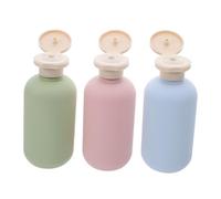 ULTECHNOVO 3pièces Flacons de Voyage Souples Portables pour Produits de Toilette Flacons de Rechargeables et Contenants de Voyage Vides avec Bouchon à Clapet