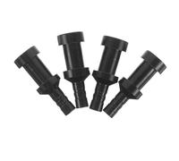 ULTECHNOVO 4 Adaptateurs de Vanne pour Pompe à Air en Alliage D'aluminium Noir Embouts de Gonflage Rapide Compatibles Bateau Gonflable, Sup, Vélo, Matelas Kit de Réparation pour Articles