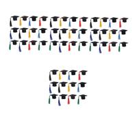 ULTECHNOVO 4 Ensembles Décoration De Chapeau De Docteur Chapeau De Fête Tout Petit Bouteille Bonbons Décoration des Chapeaux De Graduation Remise des Diplômes 12 Pièces * 4