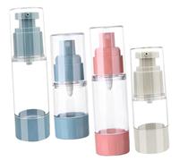 ULTECHNOVO 4 pièces Bouteilles Sous Vide Airless Distributeurs Lotion et Spray pour Voyage Soins Peau Accessoires Aléatoires Couleur Aléatoire Couleur Aléatoire