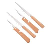 ULTECHNOVO 4 Pièces Clay Sculpting Tools With Wooden Handles Versatile Polymer Clay Cutters For Pottery Ceramic Repair And DIY Crafting