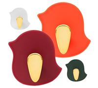 ULTECHNOVO 4 pièces Crochets Muraux Adhésifs sans Perçage Design Oiseau Lot de Petits Crochets Autocollants pour Cuisine Salle de Bain Entrée Support Mural Pratique et Décoratif