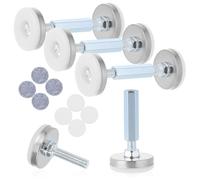 ULTECHNOVO 4 Pièces Dispositif Anti-skaking de Chevet Stabilisateur de Cadre de lit Anti-Tableau stabilisateur de Cadre de lit réglable 304 en Acier Inoxydable et en Aluminium