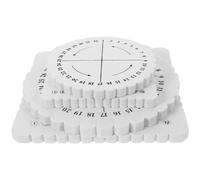 ULTECHNOVO 4 pièces Disque à Tresser Rond et Carré pour Tissage de Corde Outil Léger pour Bracelets DIY Accessoires de Macramé Pratiques et Réutilisables