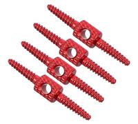 ULTECHNOVO 4 Pièces Guide de Câbles Interne Vélo Frein VTT, Lot Rouge | Alliage D'aluminium Métal, Installation Facile, Rangement Net des Gaines, pour Mécaniciens et Cyclistes