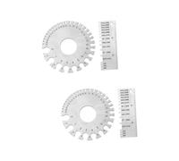 ULTECHNOVO 4 Pièces Jauges Fil Électrique Jauge D'épaisseur De Fil Cordon Électrique Jauge à Came Jauge De Soudure D'angle Outil De Mesure De Jauge D'épaisseur Le Fil Silver Acier Inoxydable
