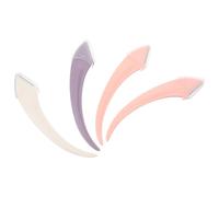 ULTECHNOVO 4 pièces Kit de Rasoirs à Sourcils Acier Inoxydable Trancheur Précis Anti-rouille pour Épilation Faciale Outil Beauté avec Prise Antidérapante pour Forme des Sourcils