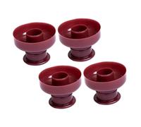 ULTECHNOVO 4 pièces Moule à Beignets Ronds Plastique Moules Décoratifs pour Gâteaux DIY à Haute Température Facile à Nettoyer pour Cuisson Maison et Professionnelle