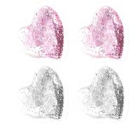 ULTECHNOVO 4 pièces Patch Yeux Gel Réutilisable Forme Cœur Coussinets Rafraîchissants pour Contour des Yeux Fatigue et Poches Design et Polyvalent