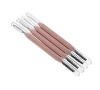 ULTECHNOVO 4 Pièces Peigne à Mascara Portable en Acier Inoxydable avec Brosse à Cils en Nylon et Protection Outil Séparateur de Cils Compact pour Routine de Soin