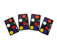 ULTECHNOVO 4 Pièces Peinture Corporelle Visage Coupe du Monde, Kit Maquillage Halloween Facile à Utiliser et Peau Sensible, pour Festival et Supporters Sportifs