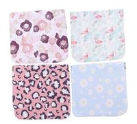 ULTECHNOVO 4 Pièces Pochette Lèvres pour Fille Mini Étui Cuir Élégant Portefeuille Compact sans Fermeture Éclair pour Extérieur Voyage