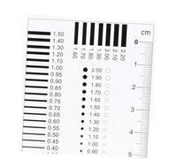 ULTECHNOVO 4 pièces Ruler Transparent Plastic Gauge For Concrete And Film Defect Inspection Portable High Precision Monitoring Tool