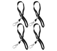 ULTECHNOVO 4 Pièces Sangle de Poignet en Polyester pour Moufles de Ski et Snowboard, Design Anti-Perte avec Visibilité Couleur Vive, Ajustement pour Sport d'hiver