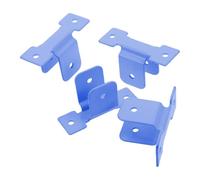 ULTECHNOVO 4 Pièces Support de Fixation Dimensions 7,5x4x2,7 Cm pour Barre de Lit en Métal Épais Bleu, Installation Rapide Patins Antidérapants pour Soins à Domicile et Prévention des Chutes
