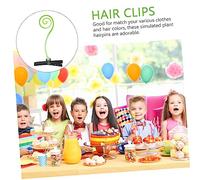 ULTECHNOVO 40 pièces Pinces Cheveux Curly Grass Colorées Accessoires pour Épingles Simulation Plantes Clips et Adorables pour et Cosplay