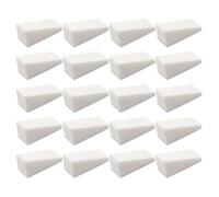 ULTECHNOVO 48 Pièces Éponges à Manucure Cosmétiques de Coin en Éponge Blanche pour Application de Maquillage et Design D'ongles, Outil pour Manucure Dégradée