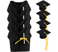 ULTECHNOVO 4ensembles Lot de Chapeaux De Remise De Diplôme Bouchons De Bouteilles Couvre-Bouteilles Décoratifs Accessoires pour Fête De Graduation