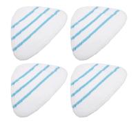 ULTECHNOVO 4pcs Lingettes Nettoyantes Triangle en Microfibre Lavables pour Balai Vapeur, Coussins de Rechange Efficaces pour Nettoyage Profond des Sols