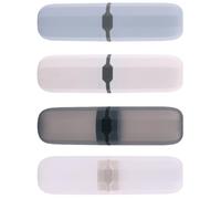 ULTECHNOVO 4pièces Boîte de Rangement Miniature pour Brosse à Dents et Dentifrice Portable Support Compact Léger Plastique pour Voyage et Usage Quotidien Assortiment de Couleur