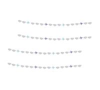 ULTECHNOVO 4pièces Décorations Suspendues pour Nouvel An Nuages pour Chambre Guirlande de Fanions Papier Couleur Vive Décoration de Fête Thème Aviation