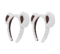ULTECHNOVO 4pièces Serre-tête Oreilles Ours Peluche Lot de Accessoire Cheveux Oreilles Animal Fourrure Bandeau Spa Cosplay Anniversaire Fêtes