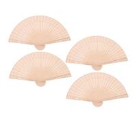 ULTECHNOVO 4pièces Ventilateurs Chinois Vintage Éventails Pliants Design Nid Abeille Éventails Décoratifs pour Mariage Et Invités