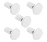 ULTECHNOVO 5 Pièces Bouchons de Vidange du Réfrigérateur, Bouchons à Vis en Plastique Ronds, Blanc, Étanches, pour Congélateur et Réfrigérateur, Usage Domestique et Professionnel