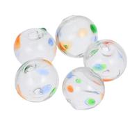 ULTECHNOVO 5 Pièces Perles de Vent Verre pour Diy Accessoires de Fabrication de Wind Chimes et Bracelets Perles Creuses pour Trou