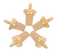 ULTECHNOVO 5 Pièces Silencieux à Buse en Laiton M5 pour Machine à Fumée, Filtre en Cuivre Pur, de Bruit, Accessoires Solide pour Scène et Effets Spéciaux