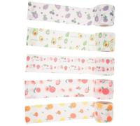 ULTECHNOVO 5 Rouleaux de Bandages Autoadhésifs en Tissu Non Tissé, Bandes Élastiques Déchirables la Main, pour Exercices en Plein Air