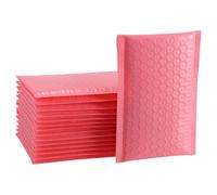 ULTECHNOVO 50 Enveloppes à Bulles Rose en Pe Résistantes pour Expédition Longue Distance, Protège Bijoux et Livres, Pochette Matelassée pour Petites Entreprises