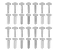 ULTECHNOVO 50 Paires Rivets de Accessoires Pratiques en Acier Inoxydable pour Couteaux, Fixations Sécurisées 6mm X 1,9cm, Compatibles Manches Composites Cuisine et Bricolage