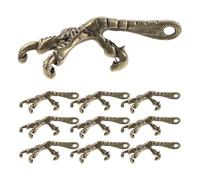 ULTECHNOVO 50 Pièces Apprêts pour Bijoux DIY en Alliage de Zinc Couleur Or de Pattes D'oiseau Rétro, Robustes et Réalistes pour Réparation D'ornements D'oiseaux