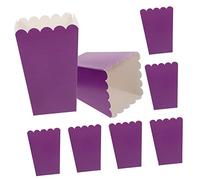 ULTECHNOVO 50 Pièces Boîtes à Popcorn Papier Pliables Contenants Graisse pour Popcorn Bonbons Biscuits Snack pour et Cinéma à